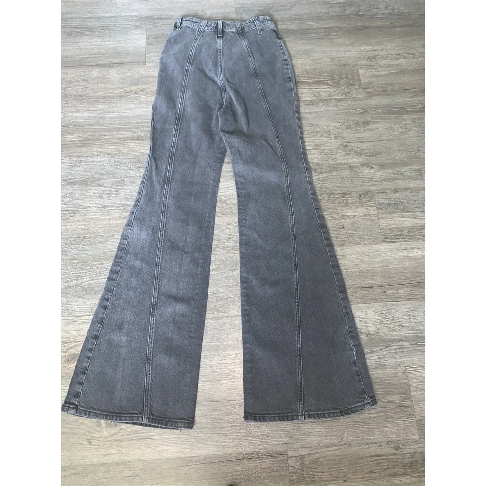 Free People We The Free Black Coal Flare Jeans Womens 28